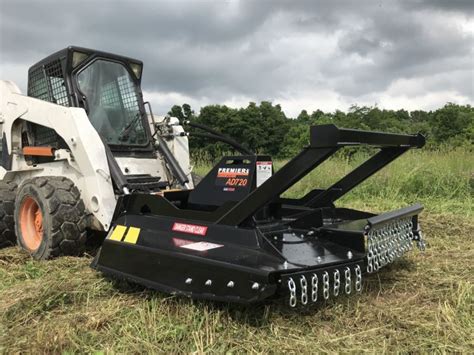 skid steer with brush cutter